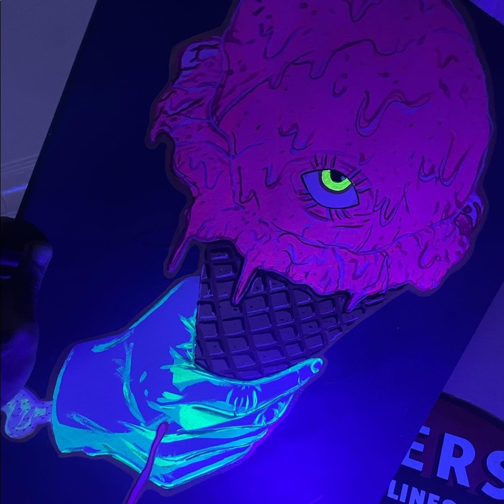 Black light painting